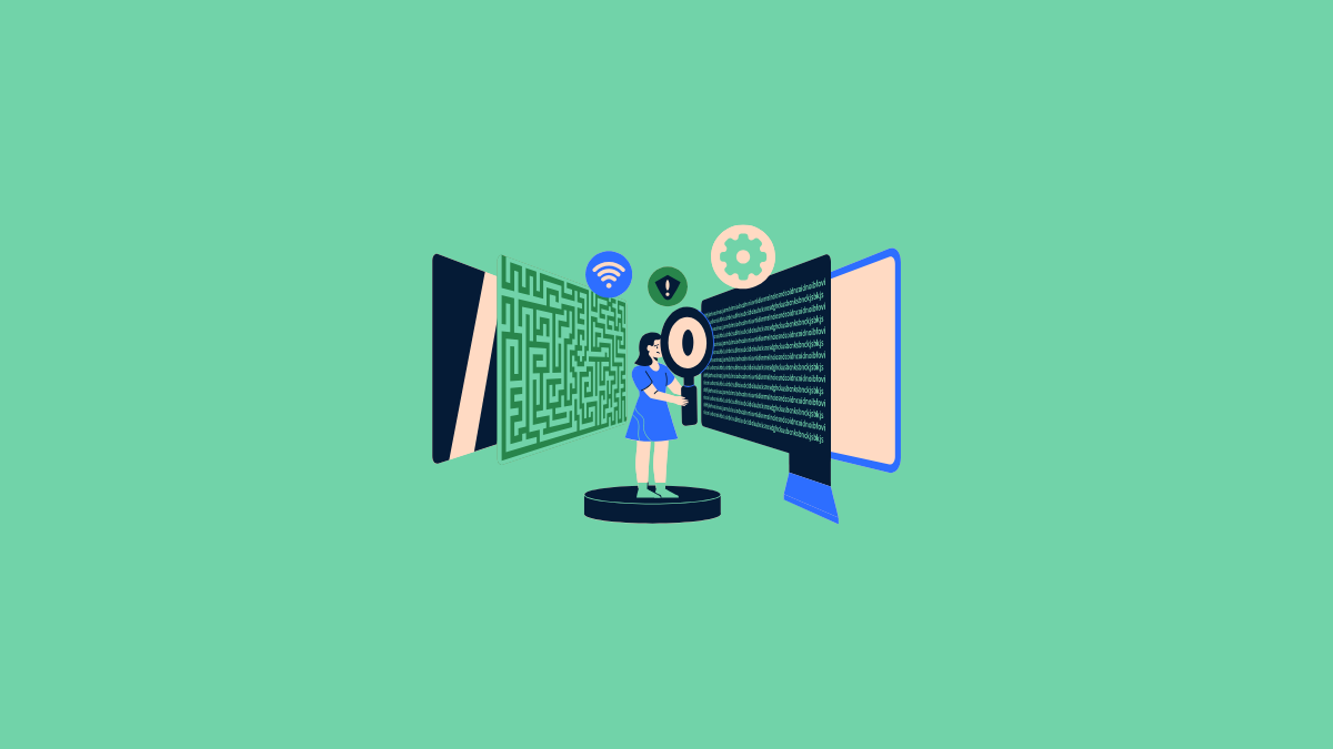 A digital representation of AI agents autonomously connecting to web services and applications, with a person watching.